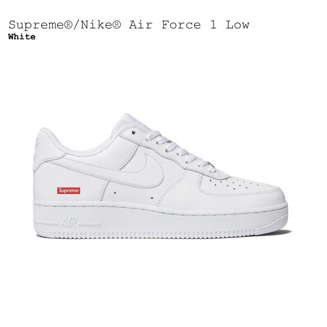 Supreme(シュプリーム)の希少  supreme air force white US12 30cm メンズの靴/シューズ(スニーカー)の商品写真