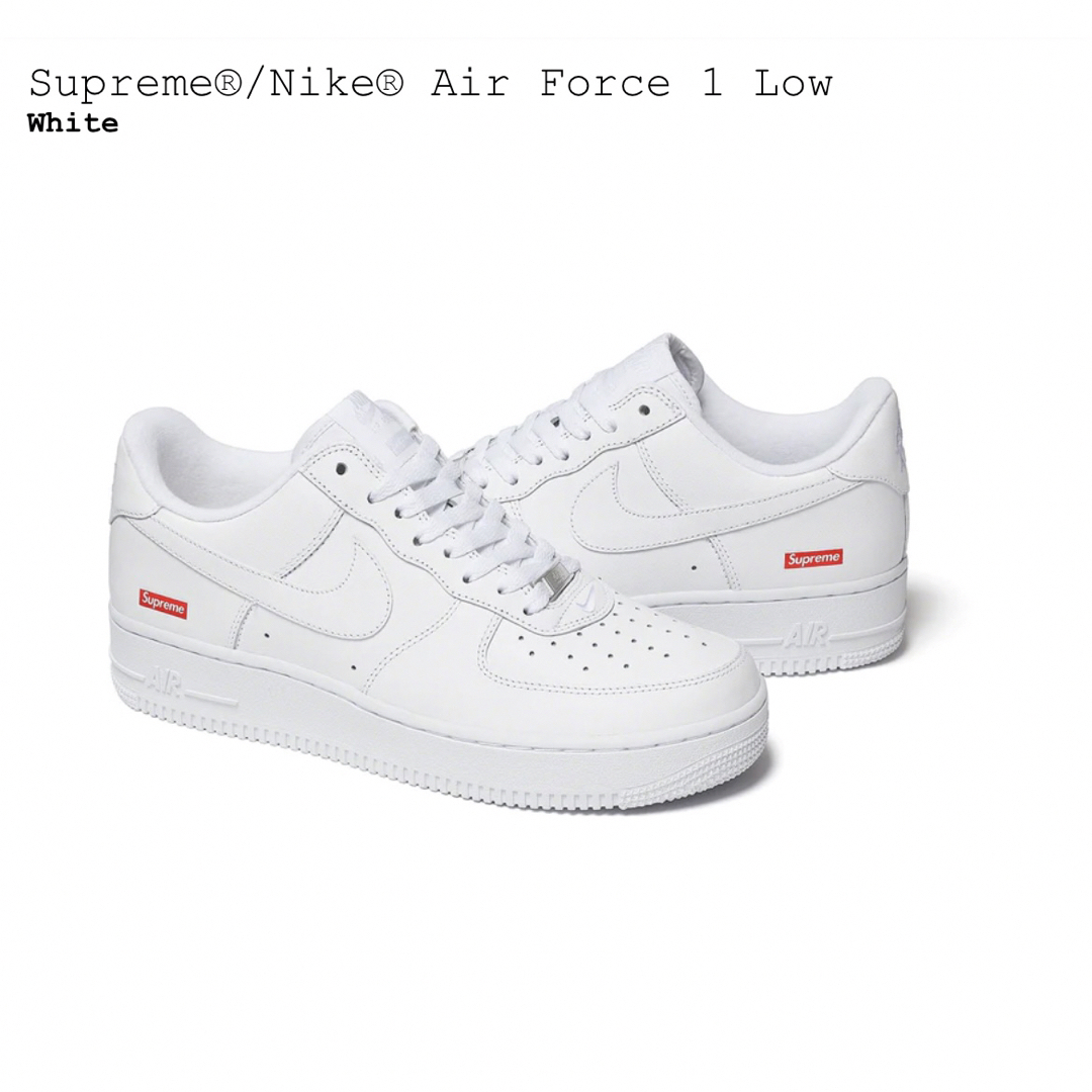 Supreme(シュプリーム)の希少  supreme air force white US12 30cm メンズの靴/シューズ(スニーカー)の商品写真