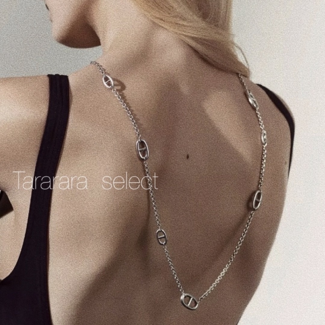 ●stainless アンカーnecklace G●金属アレルギー対応 レディースのアクセサリー(ネックレス)の商品写真