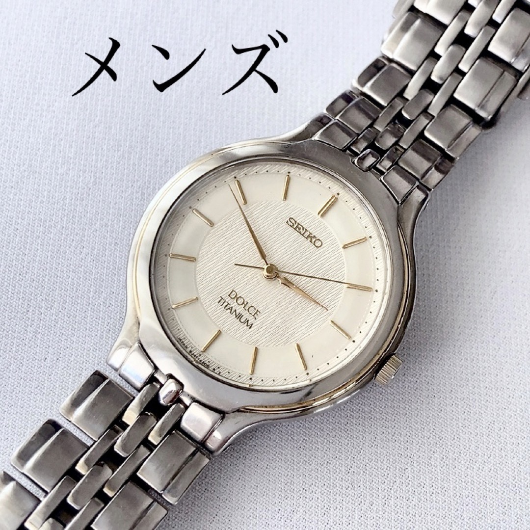 SEIKO  DOLCE  8J41-6120 メンズクォーツ腕時計　稼動品　♪