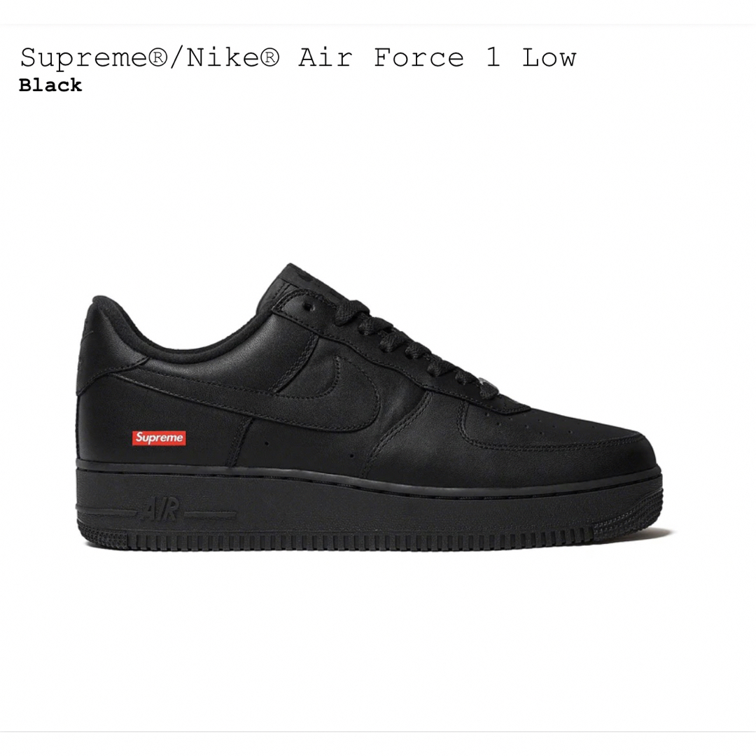 SUPREME × NIKE AIR FORCE 1  BLACK  30cm