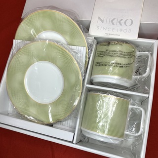 ニッコー(NIKKO)の【未使用】 ニッコー　スタッキング碗皿  ２客　カップ&ソーサー(グラス/カップ)