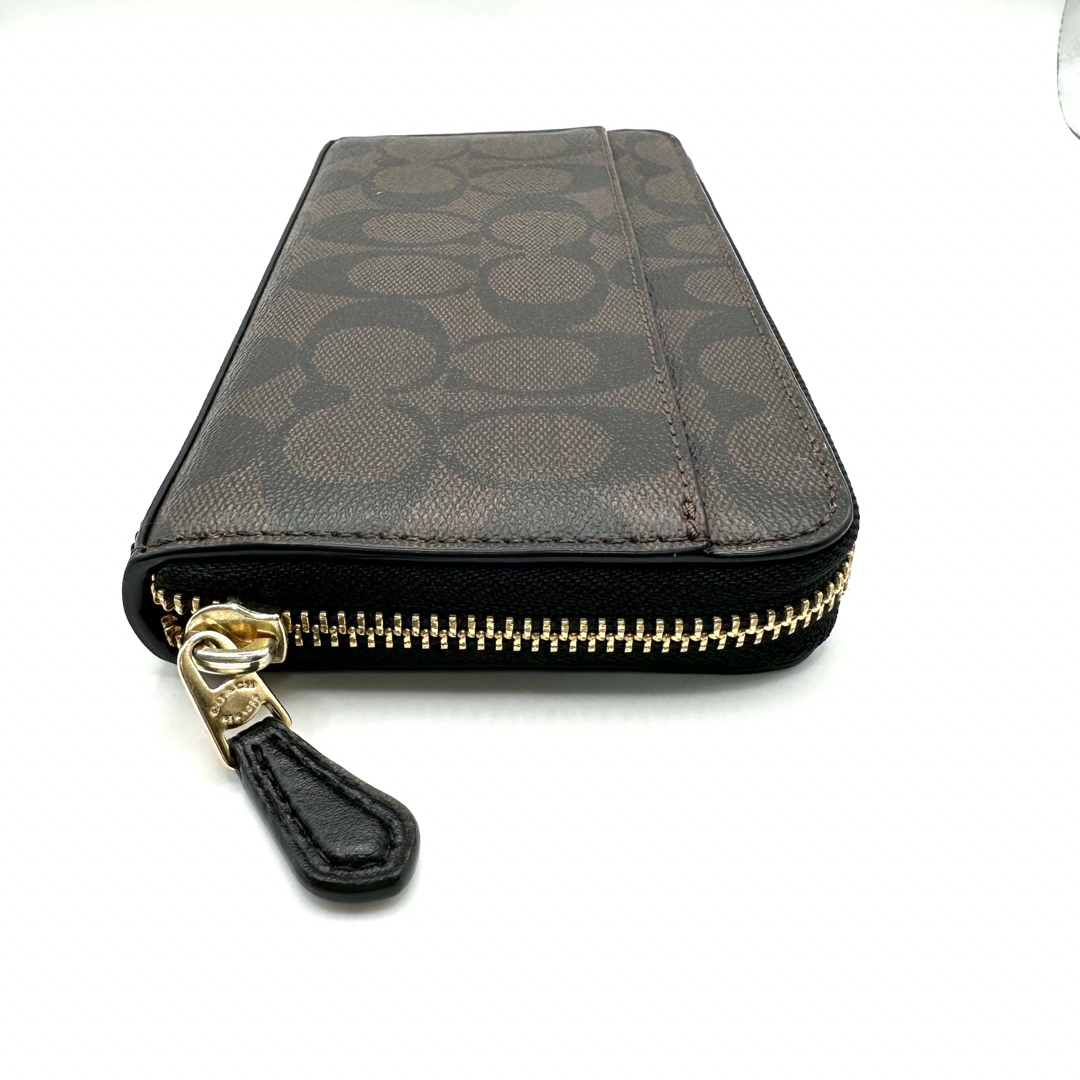 COACH - 美品 コーチ COACH シグネチャー 長財布 ブラウンの通販 by