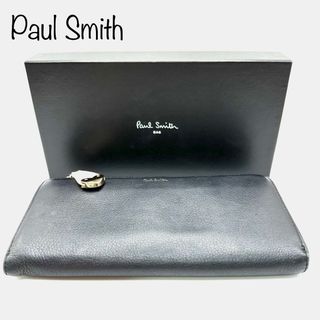 ポールスミス(Paul Smith)の箱付き　ポールスミス　Paul Smith  長財布　ブラック　ピンク(財布)