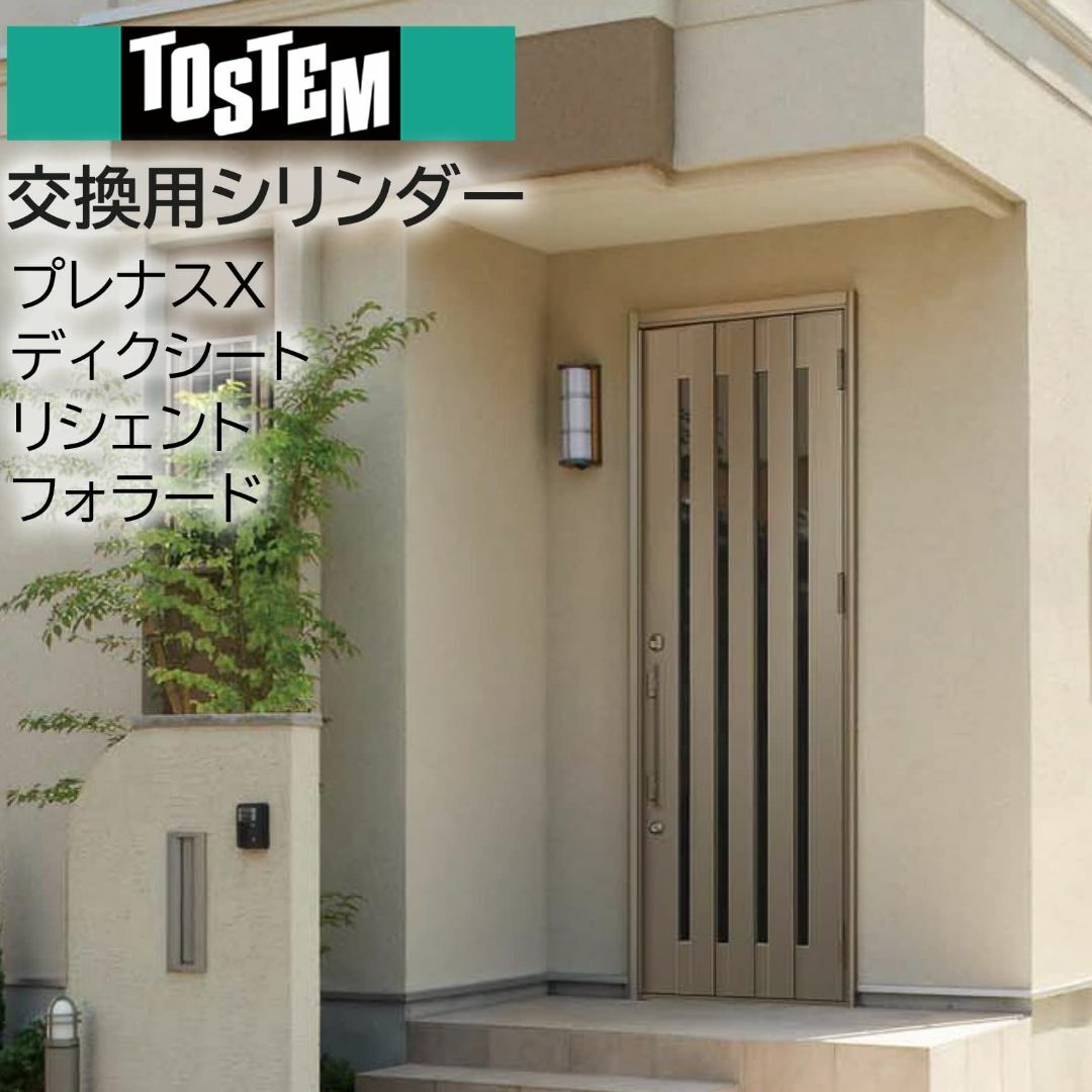 【色: シャイングレー】TOSTEM(トステム) 玄関ドア 鍵 交換用 DNシリ