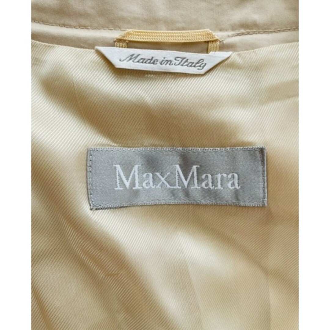 【MAXMARA】マックスマーラ ベルト付きトレンチコート ベージュ 36