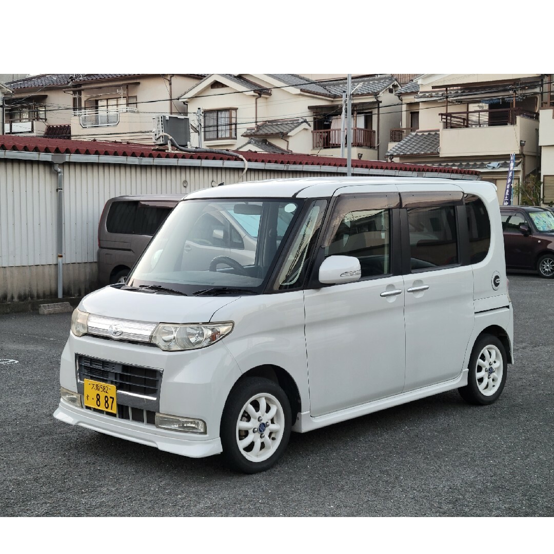 車検2年付き タントカスタム ピラーレス パワスラ 綺麗 低燃費