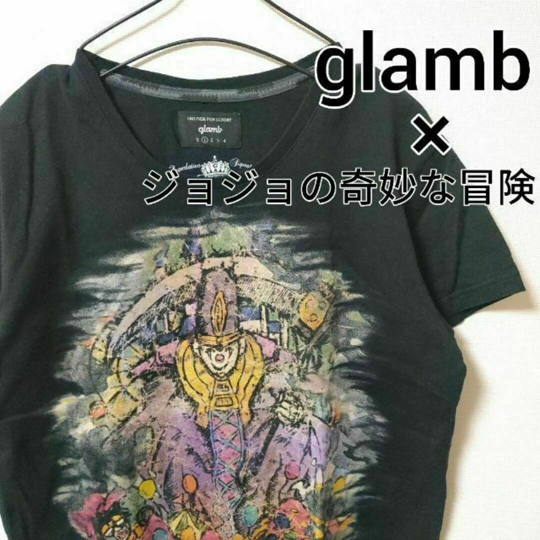 glamb 黒 半袖Tシャツ ジョジョの奇妙な冒険 デスサーティーン size1