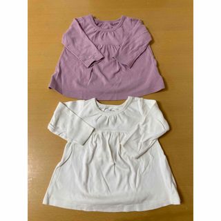 ユニクロ(UNIQLO)の【ベビー服】ユニクロ★長袖ロンT 2枚セット★90サイズ(Tシャツ/カットソー)