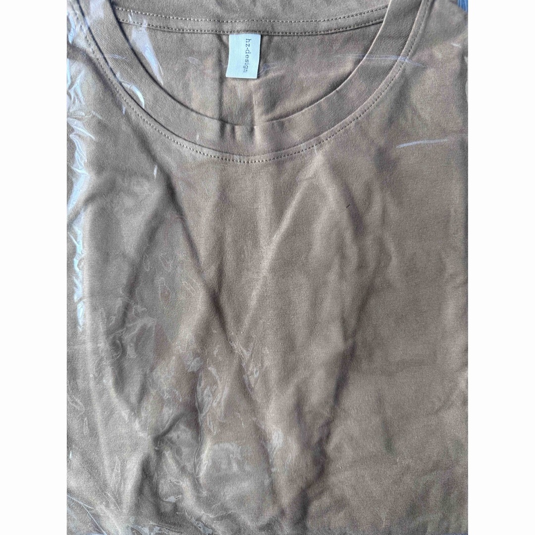 ❤️引っ越しセール❤️無地Tシャツ(キャメル) レディースのトップス(Tシャツ(半袖/袖なし))の商品写真