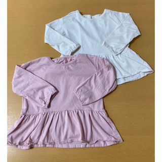 ユニクロ(UNIQLO)の【ベビー服】ユニクロ★エアリズム 薄手 長袖ロンT 2枚セット★90サイズ(Tシャツ/カットソー)