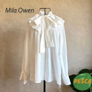 ミラオーウェン(Mila Owen)の【新品未使用タグ付き】　ミラオーウェン　ブラウス(シャツ/ブラウス(長袖/七分))