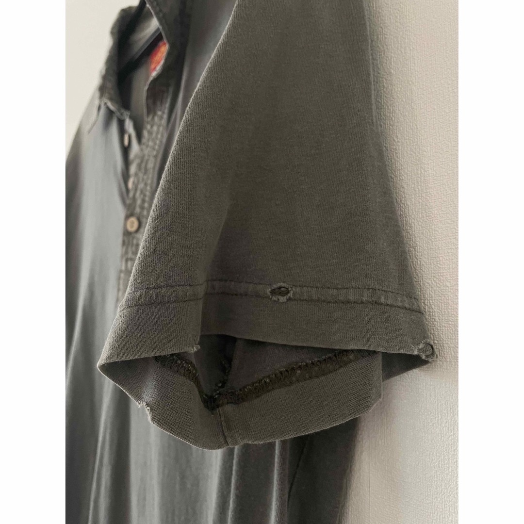WOOLRICH(ウールリッチ)のポロシャツ　ウールリッチ　ダメージ加工　半袖　ヴィンテージ メンズのトップス(ポロシャツ)の商品写真