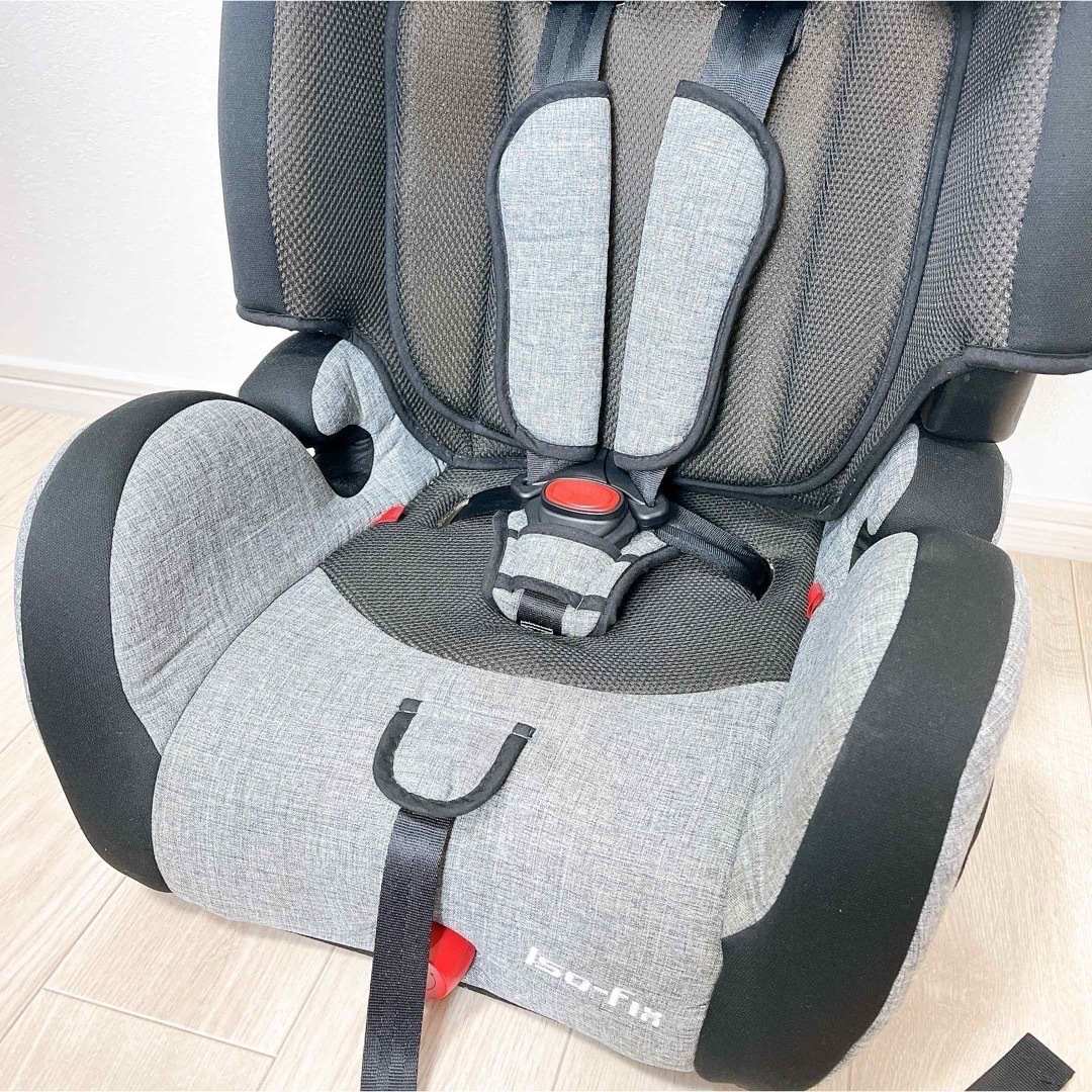 日本育児(ニホンイクジ)の日本育児 ハイバックブースター ISOFIX チャイルドシート ジュニアシート キッズ/ベビー/マタニティの外出/移動用品(自動車用チャイルドシート本体)の商品写真