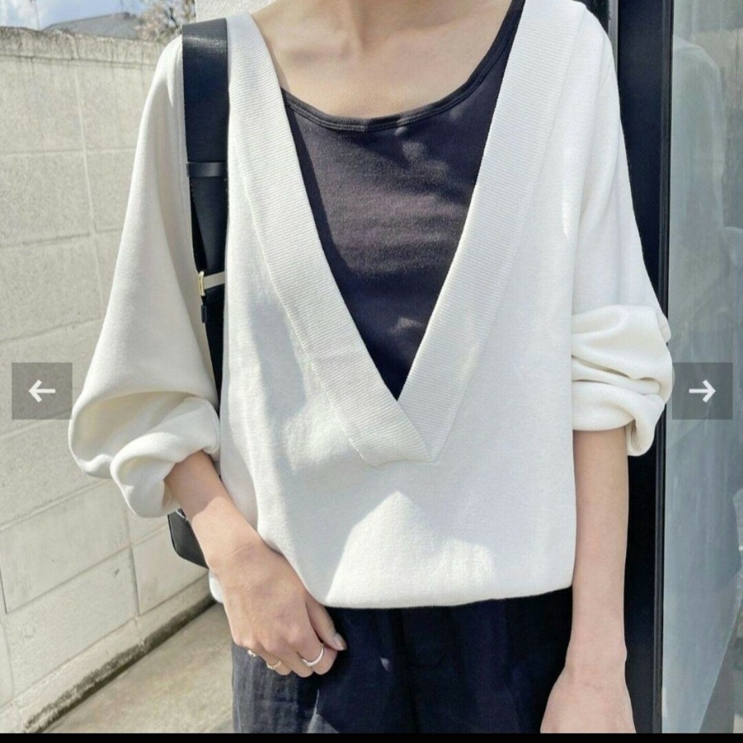 Spick & Span - 新品♡定価1.5万円 Spic and Span ミラノリブ Vネック