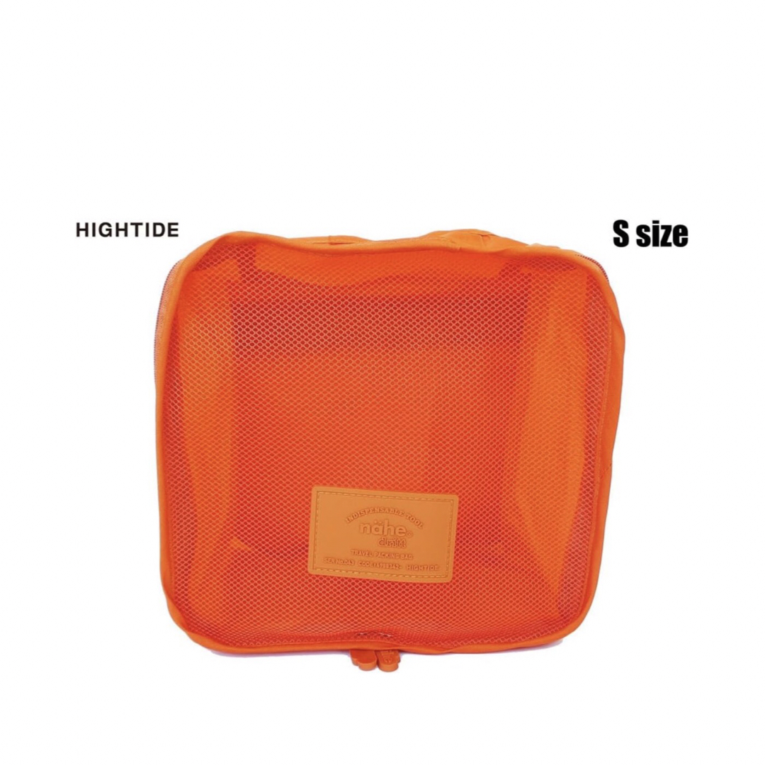 ハイタイド トラベルパッキングバッグ 3 size pack オレンジ インテリア/住まい/日用品の日用品/生活雑貨/旅行(旅行用品)の商品写真