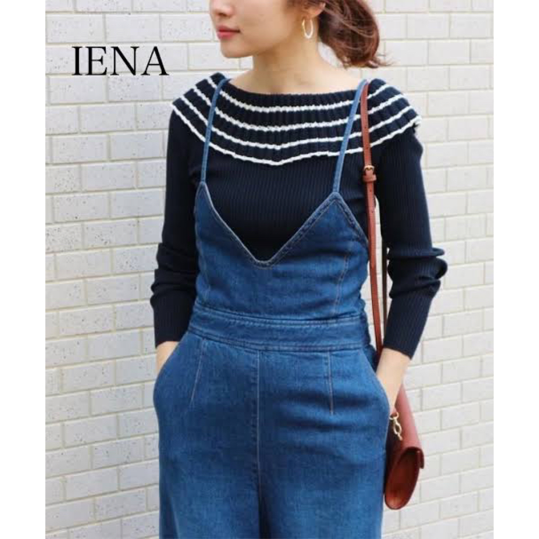 IENA(イエナ)の美品　IENA イエナ　デザインリブ ロングスリーブプルオーバー レディースのトップス(ニット/セーター)の商品写真