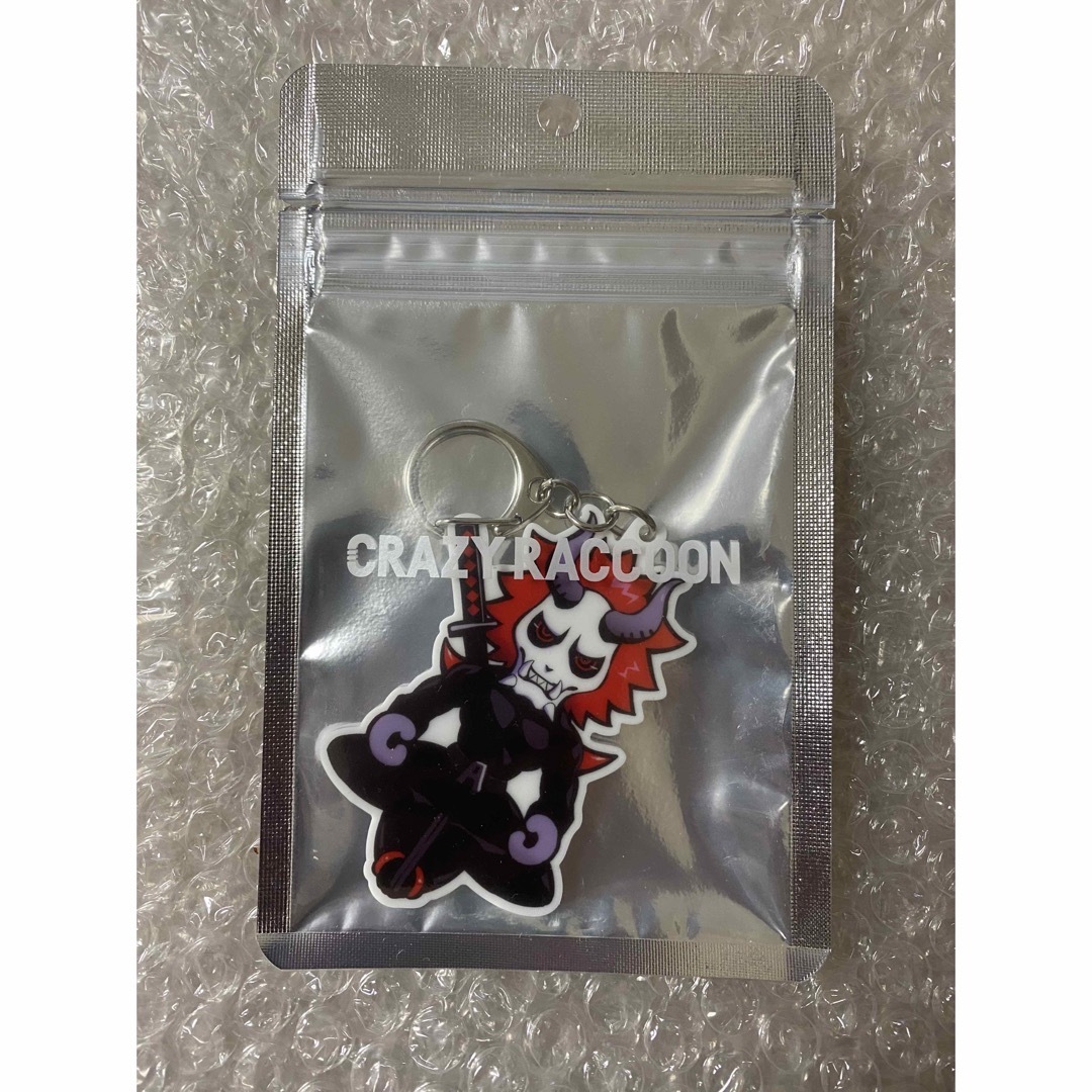 Crazy Raccoon CR ARISAKAAA ありさか キーホルダー エンタメ/ホビーのおもちゃ/ぬいぐるみ(キャラクターグッズ)の商品写真