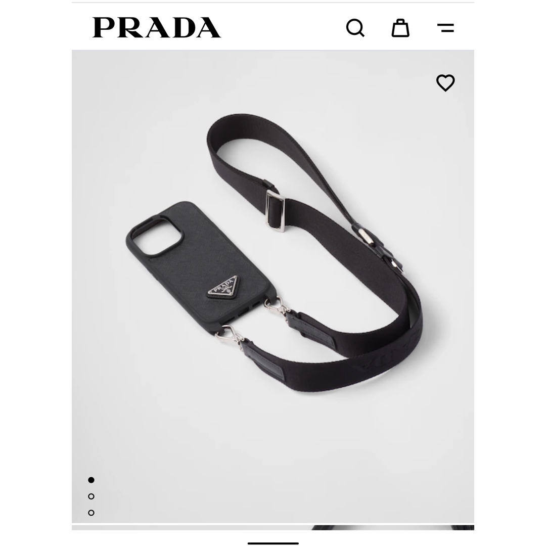 専用 PRADA サフィアーノレザー iPhone 13Pro用カバー-