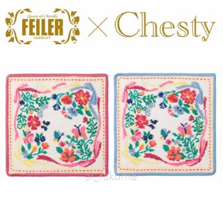 フェイラー(FEILER)の新品限定完売 2枚セット Chesty × FEILER リボンスカーフハンカチ(その他)