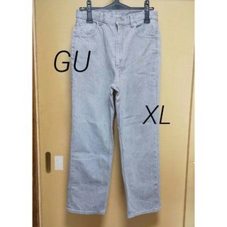 ジーユー(GU)のGU ハイウエストストレートジーンズ XL(デニム/ジーンズ)