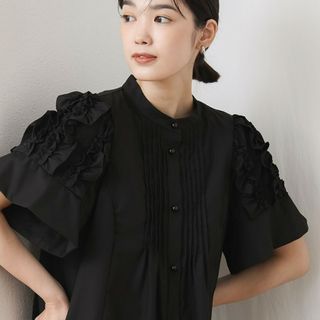 ソーノ(Sono)の新品未使用　SONO 袖フリルチュニックブラウス(Tシャツ(半袖/袖なし))