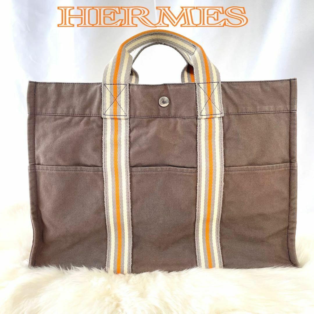 Hermes - HERMES フールトゥ MM トートバッグ 銀座限定 グレー系 280の