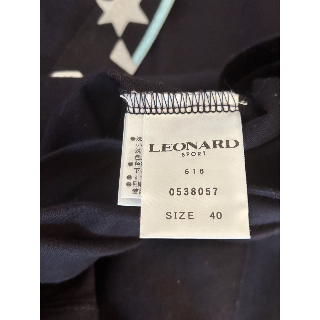 LEONARD sport 濃紺 お洒落なトップス 40 - Tシャツ/カットソー(七分/長袖)