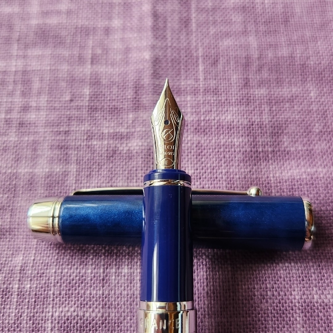 PILOT - パイロット 万年筆 グランセ ロジウム ブラック&ブルー PILOT - パイロット 万年筆 グランセ ロジウム ブラック&ブルー