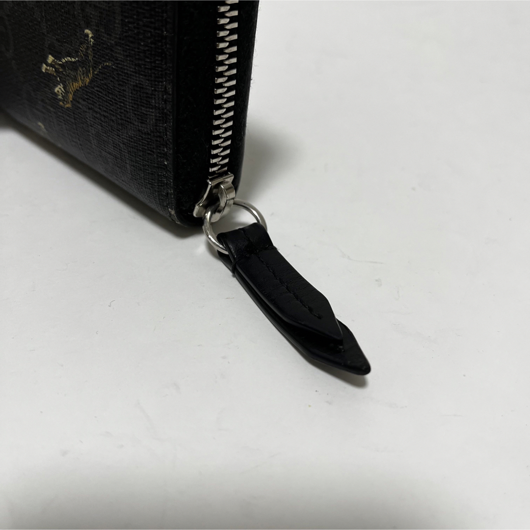 箱付✨美品✨グッチ 長財布 タイガー GGスプリーム ラウンドファスナー 黒