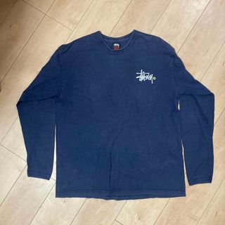 ステューシー(STUSSY)のステューシー　ロンT  XL  ネイビー(Tシャツ/カットソー(七分/長袖))