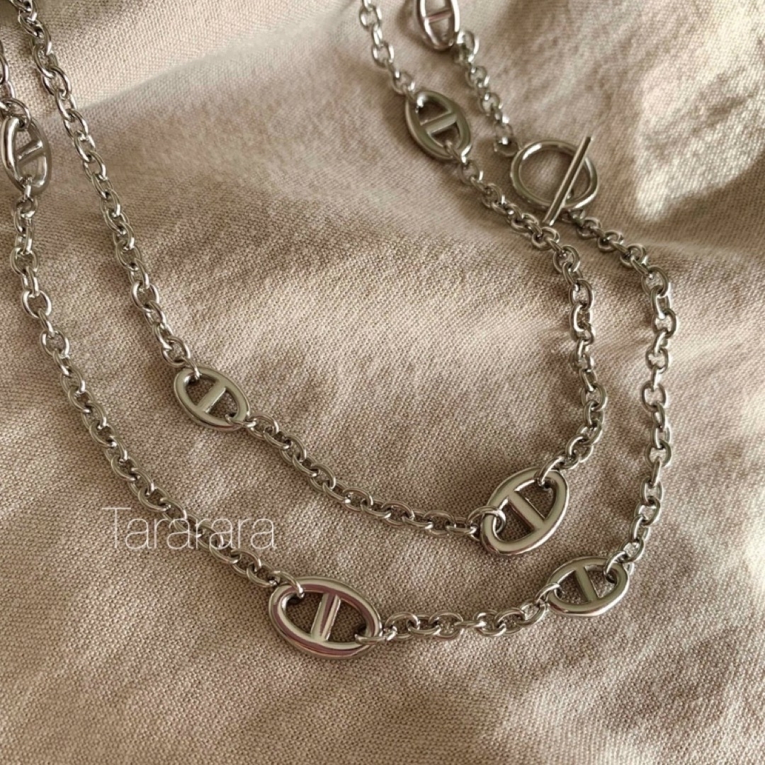 K 様♡ ●stainless 高品質 アンカーnecklace S● レディースのアクセサリー(ネックレス)の商品写真