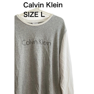 カルバンクライン(Calvin Klein)のCalvin Klein カルバンクライン スウェット トレーナー ツートン L(スウェット)