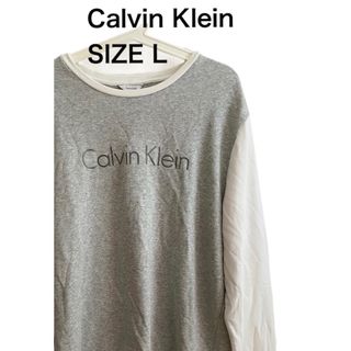 カルバンクライン(Calvin Klein)のCalvin Klein カルバンクライン スウェット トレーナー ツートン L(スウェット)