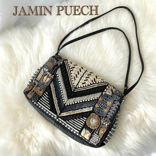 ジャマンピュエッシュ(JAMIN PUECH)のジャマンピュエッシュ　ビーズスパンコール　2wayバッグ　ショルダーバッグ291(ハンドバッグ)