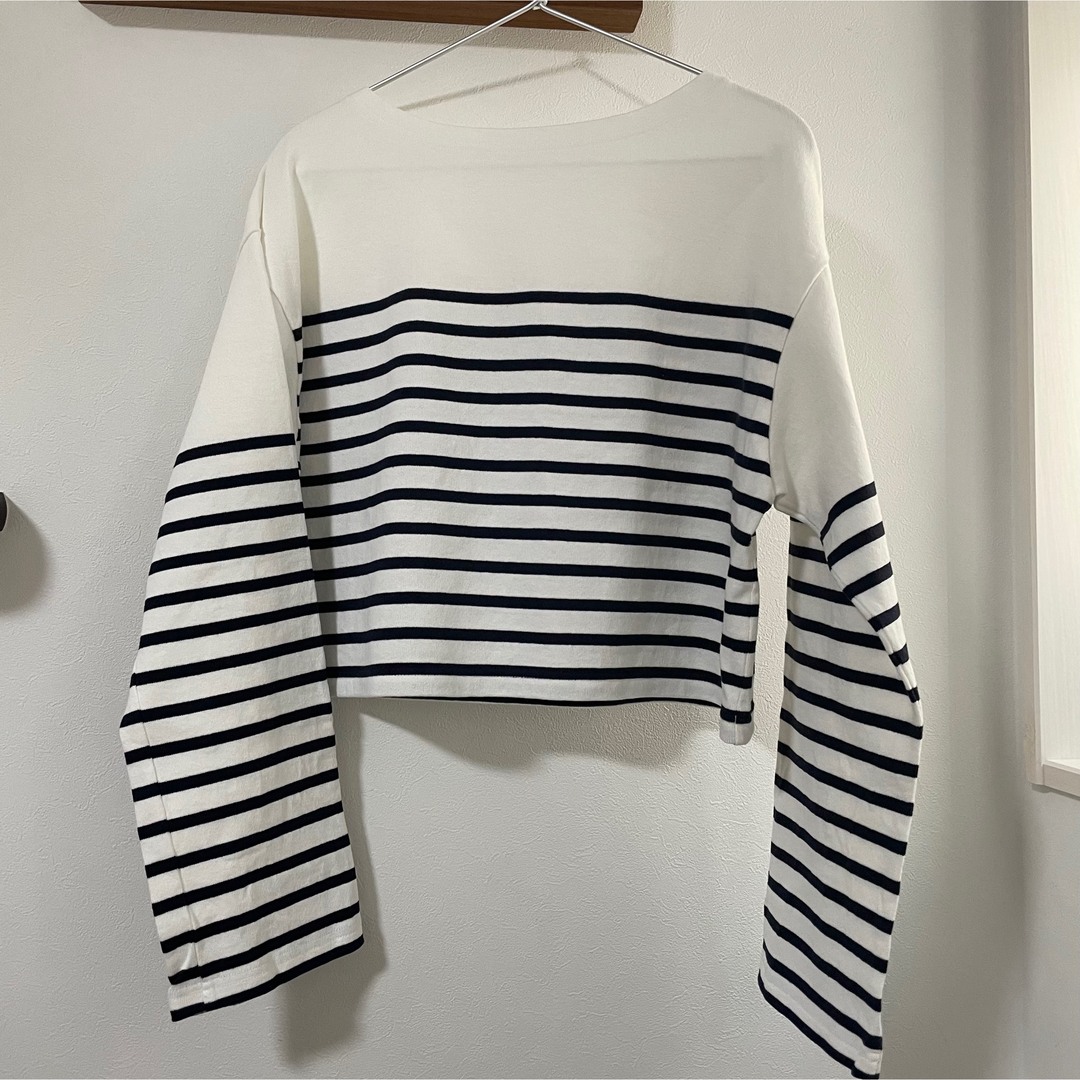 DEUXIEME CLASSE - 【美品】 Deuxieme Classe Cropped Stripe Tシャツ