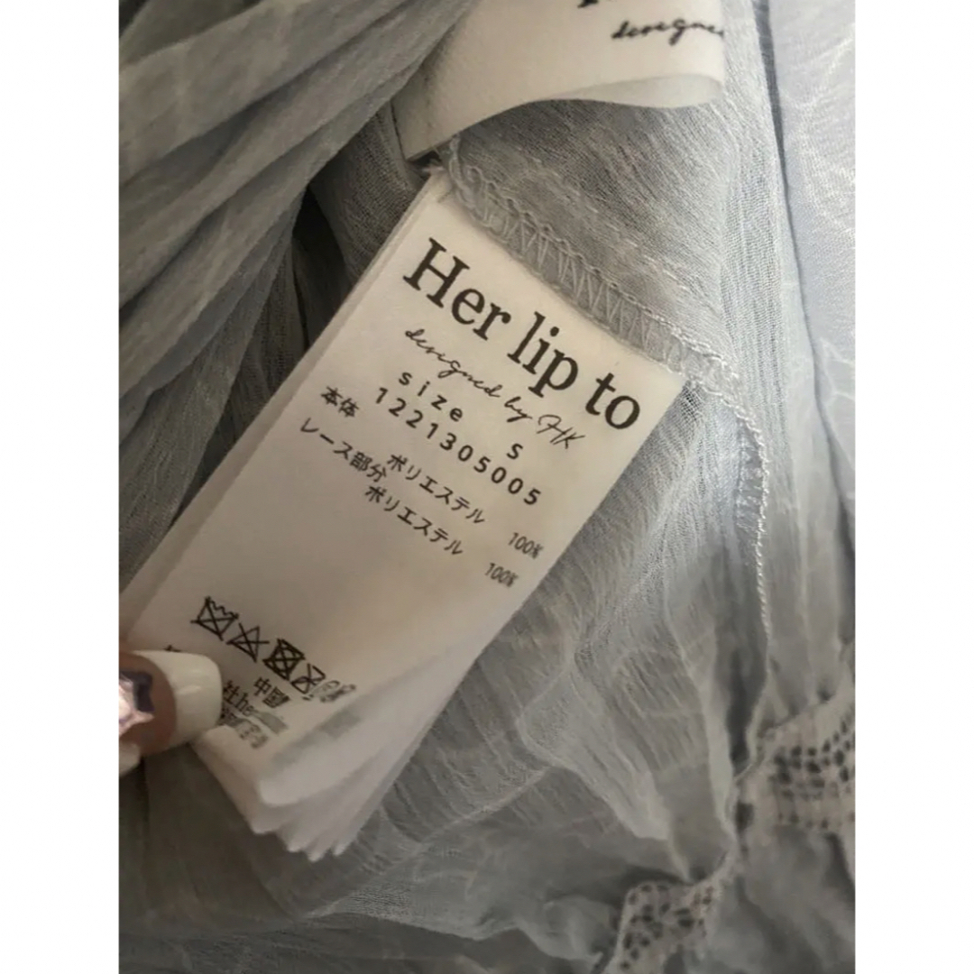 Her lip to   herlipto Monotone Floral Pleated Dressの通販 by Rye's