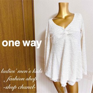 ワンウェイ(one*way)の新品★one way★胸捻り ツイスト チュニック(チュニック)