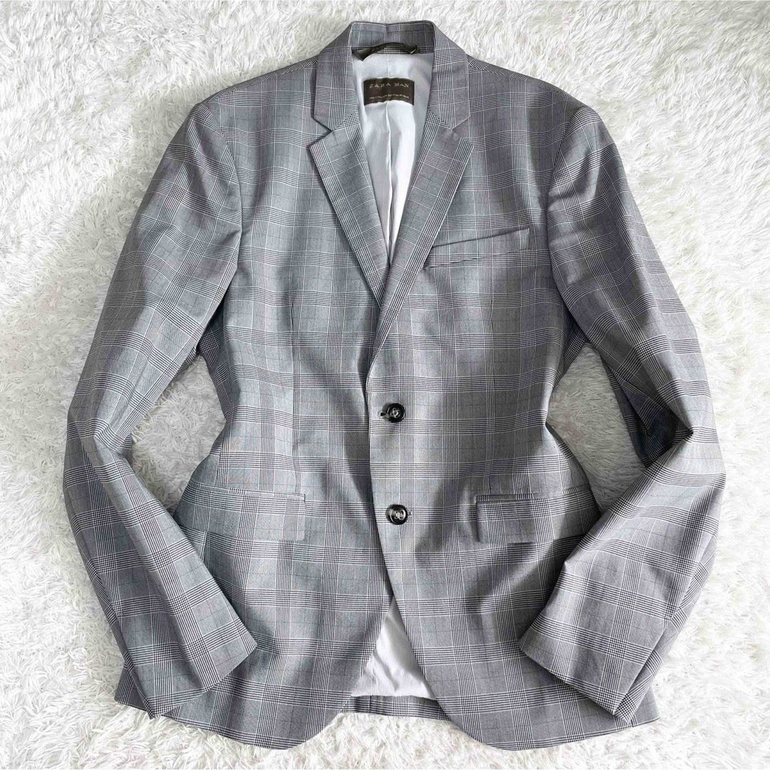 ZARA セットアップ グレー グレンチェック Sサイズ相当 新作グッ ZARA セットアップ グレー グレンチェック Sサイズ相当 新作グッ