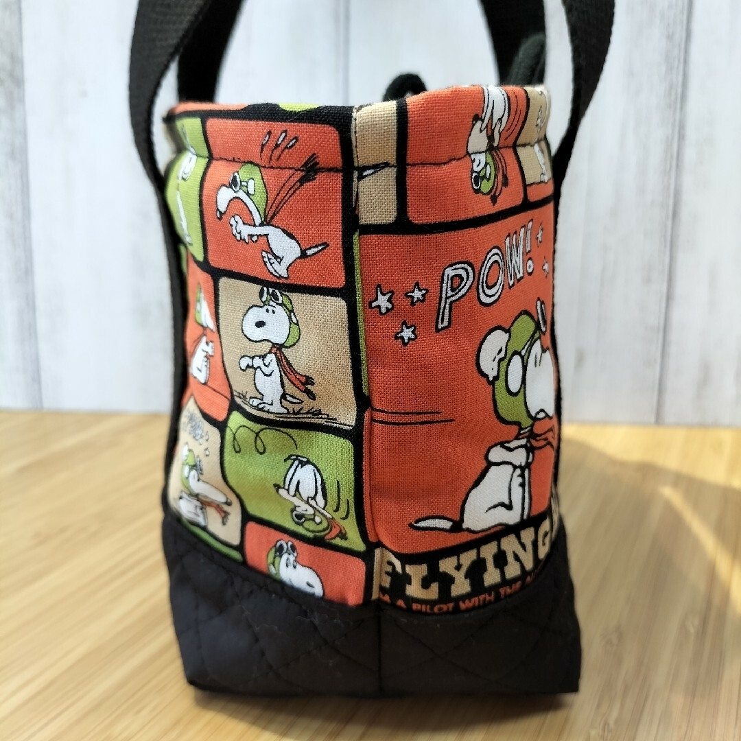 SNOOPY(スヌーピー)のSNOOPY　洗える保冷保温バッグ　フライングエース　保冷バッグ　お弁当袋 キッズ/ベビー/マタニティのこども用バッグ(ランチボックス巾着)の商品写真