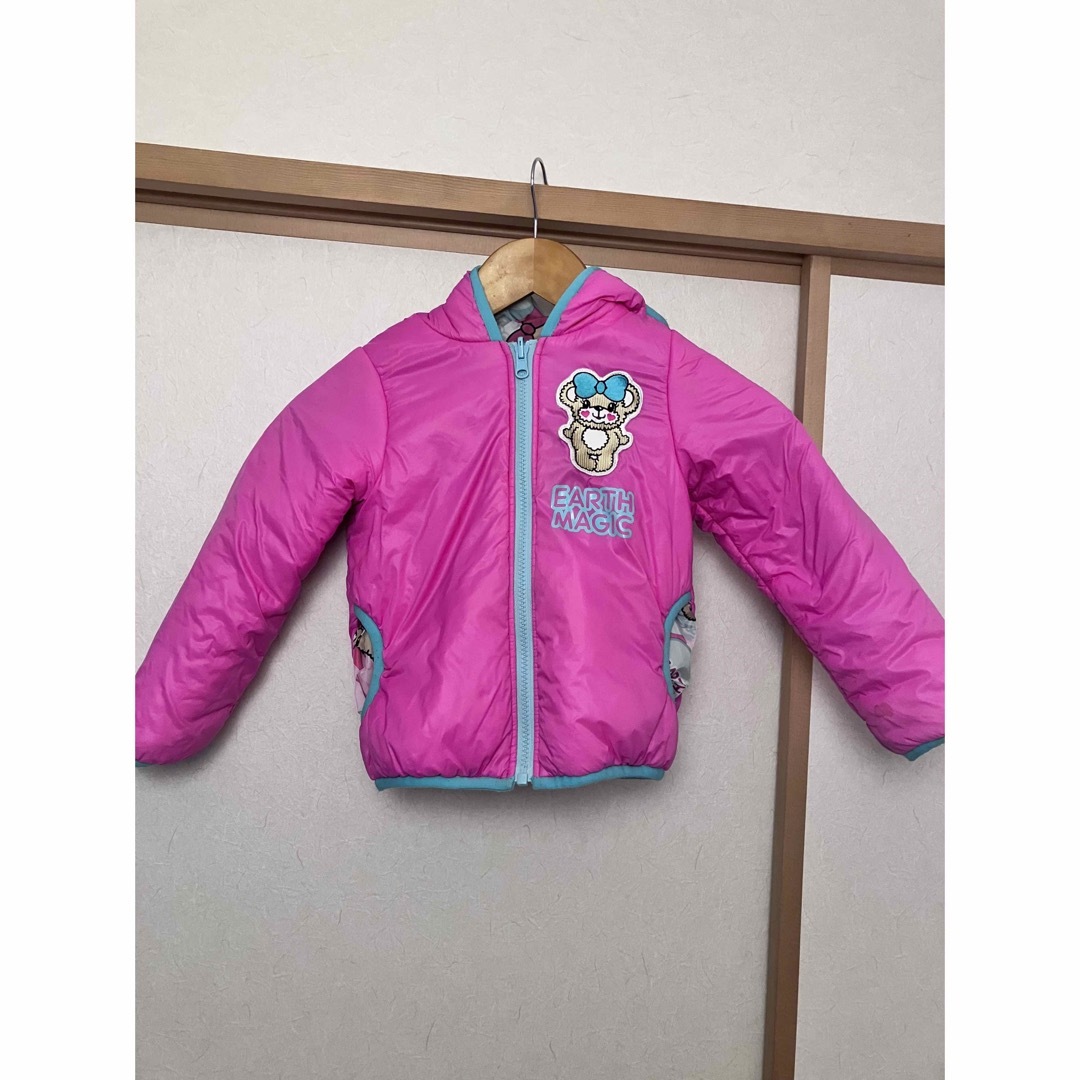 EARTHMAGIC(アースマジック)のアースマジック　リバーシブル　ジャンパー　110センチ キッズ/ベビー/マタニティのキッズ服女の子用(90cm~)(ジャケット/上着)の商品写真