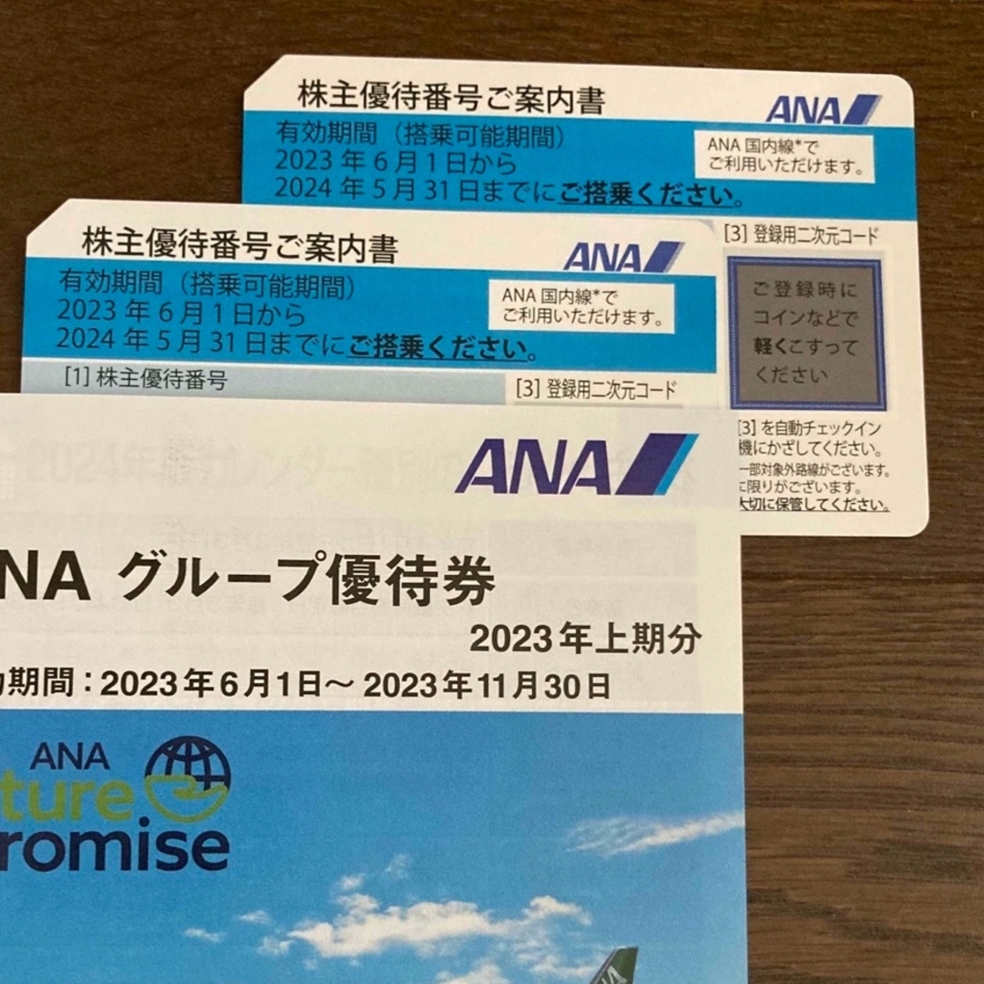 ANAの株主優待チケット 2枚セット航空券