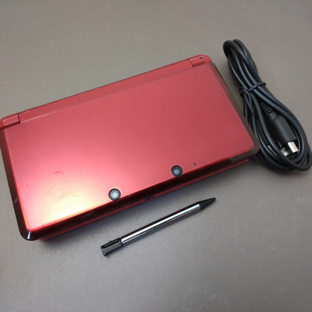 安心の整備済み！◆任天堂3DS 本体◆フレアレッド◆28