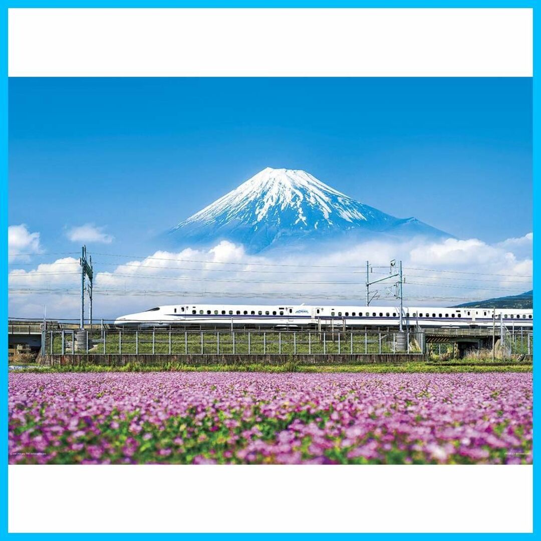1000ピースパズル- スパズルロータスと富士山（静岡） スパズル-家族や友人の