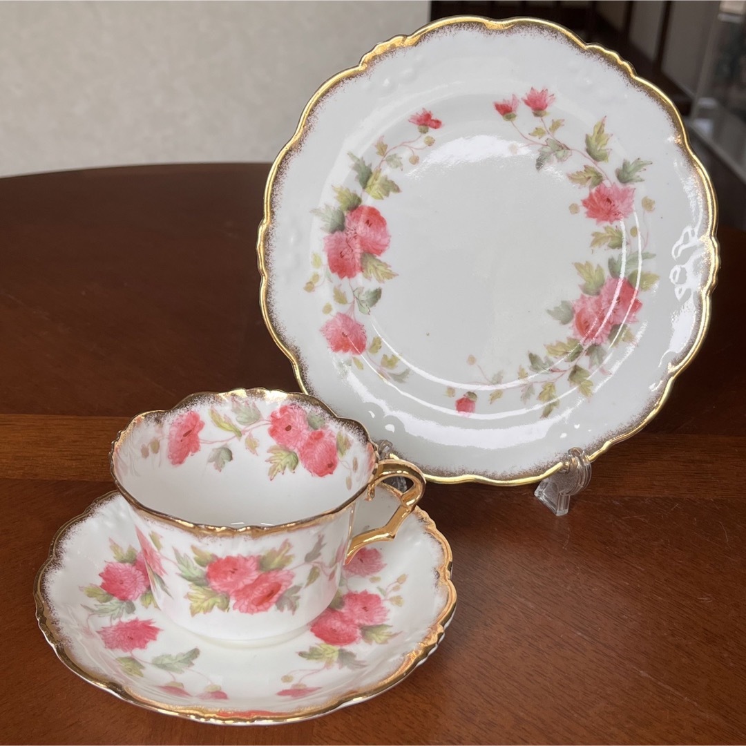 【希少品】英国製 コリングウッド★クリサンテマム★アンティークトリオ