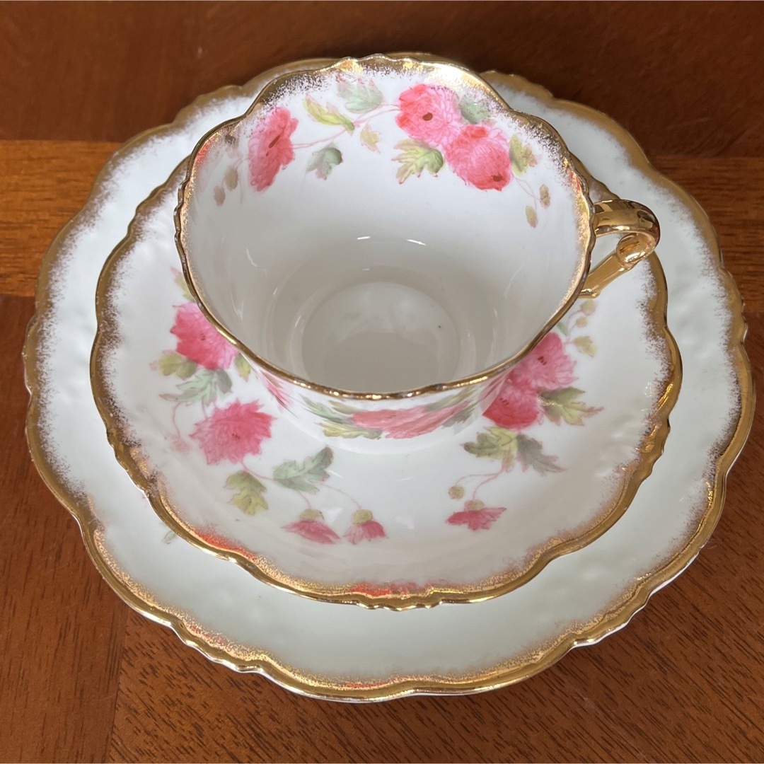 【希少品】英国製 コリングウッド★クリサンテマム★アンティークトリオ