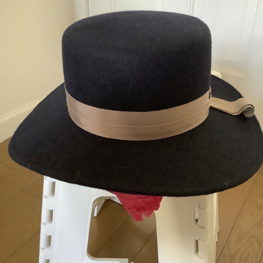 override(オーバーライド)のシャポードオー　ネイビー　ハット　カンカン帽 レディースの帽子(ハット)の商品写真