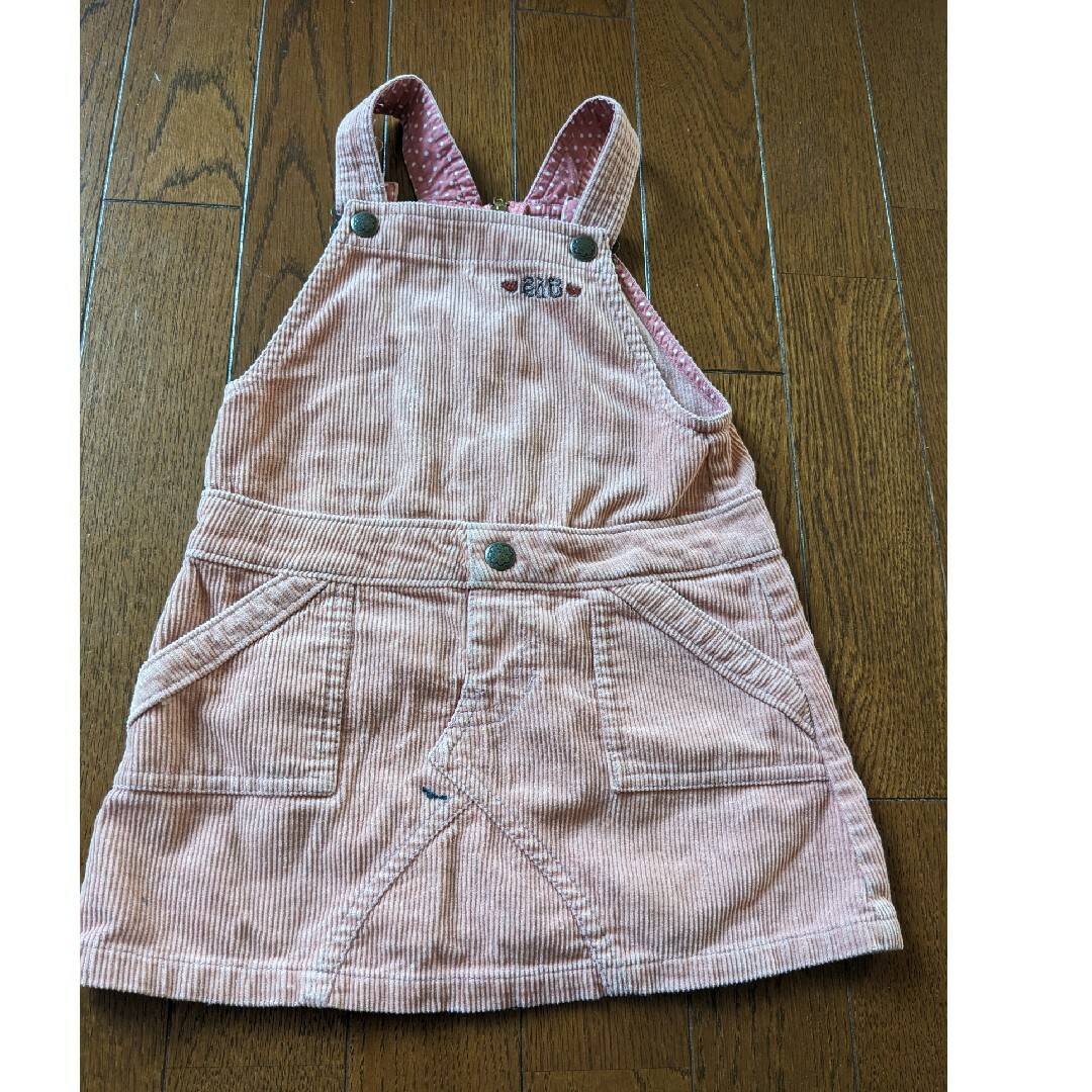 e.a.B(エーアーベー)のコーデュロイ　オーバーオール キッズ/ベビー/マタニティのキッズ服女の子用(90cm~)(スカート)の商品写真