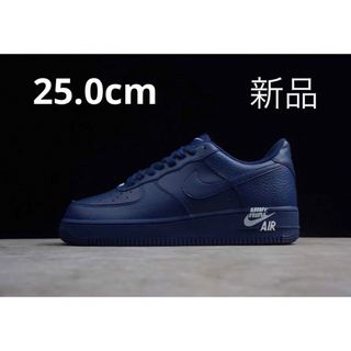 ナイキ(NIKE)の【完売品】NIKE AIR FORCE 1 '07 LTHR BLUE VOID(スニーカー)