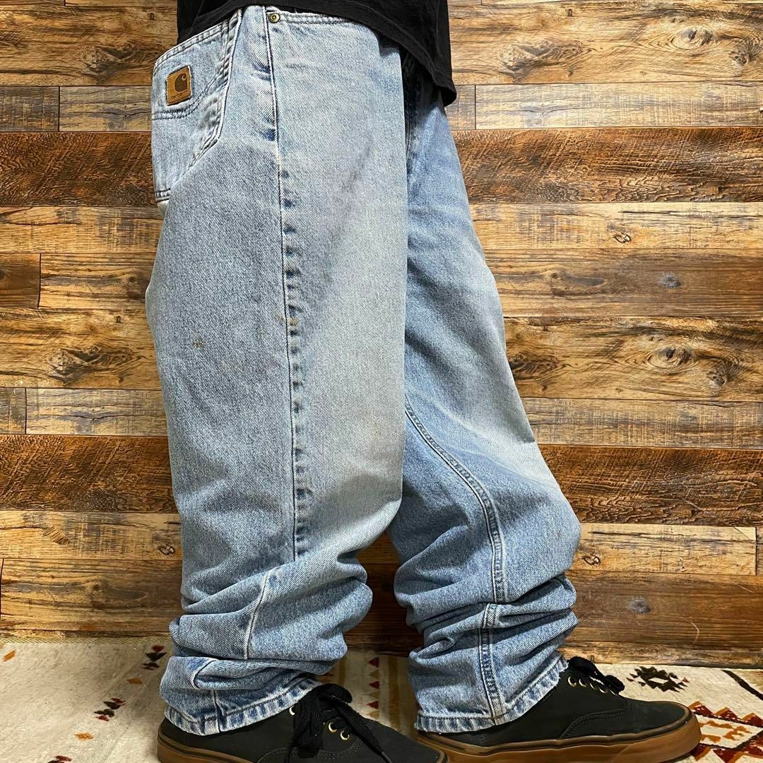 【メキシコ製】 カーハート FR carhartt デニムパンツ ブルー W38